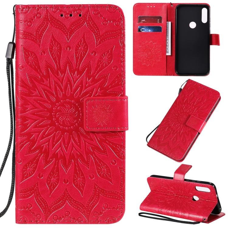 Pressed Printing Sunflower Pattern Horizontal Flip PU Leather Case with Holder & Card Slots & Wallet & Lanyard, Series 3 My Store