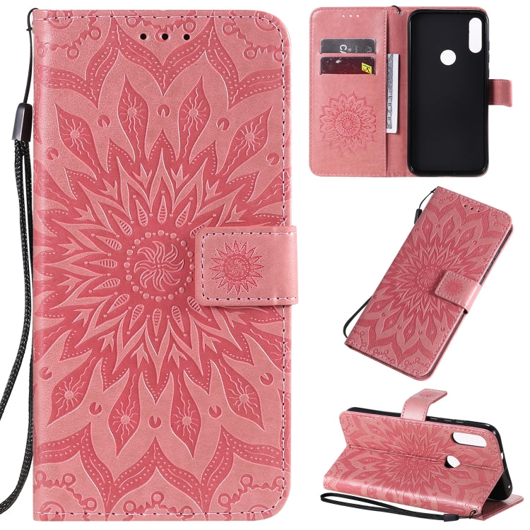 Pressed Printing Sunflower Pattern Horizontal Flip PU Leather Case with Holder & Card Slots & Wallet & Lanyard, Series 3 My Store