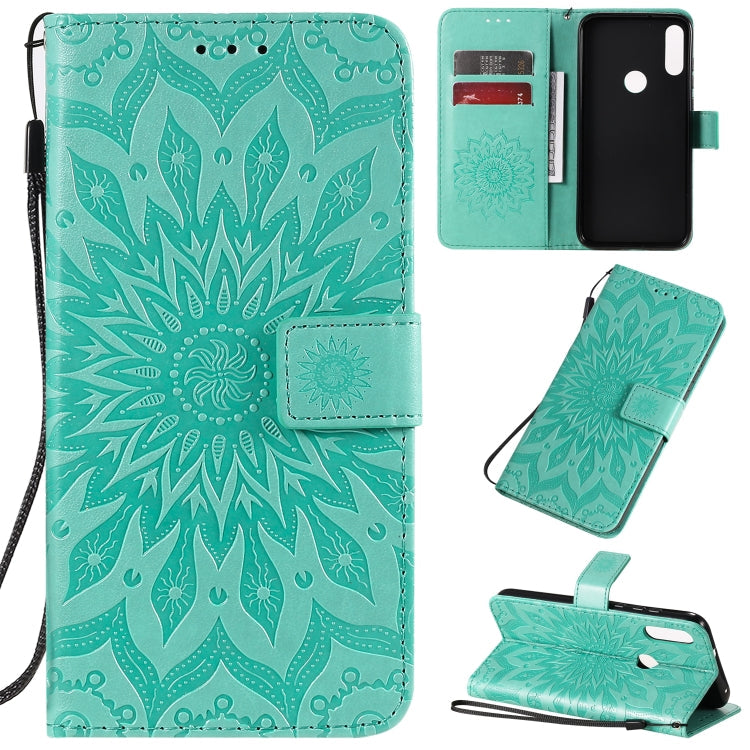 Pressed Printing Sunflower Pattern Horizontal Flip PU Leather Case with Holder & Card Slots & Wallet & Lanyard, Series 3 My Store