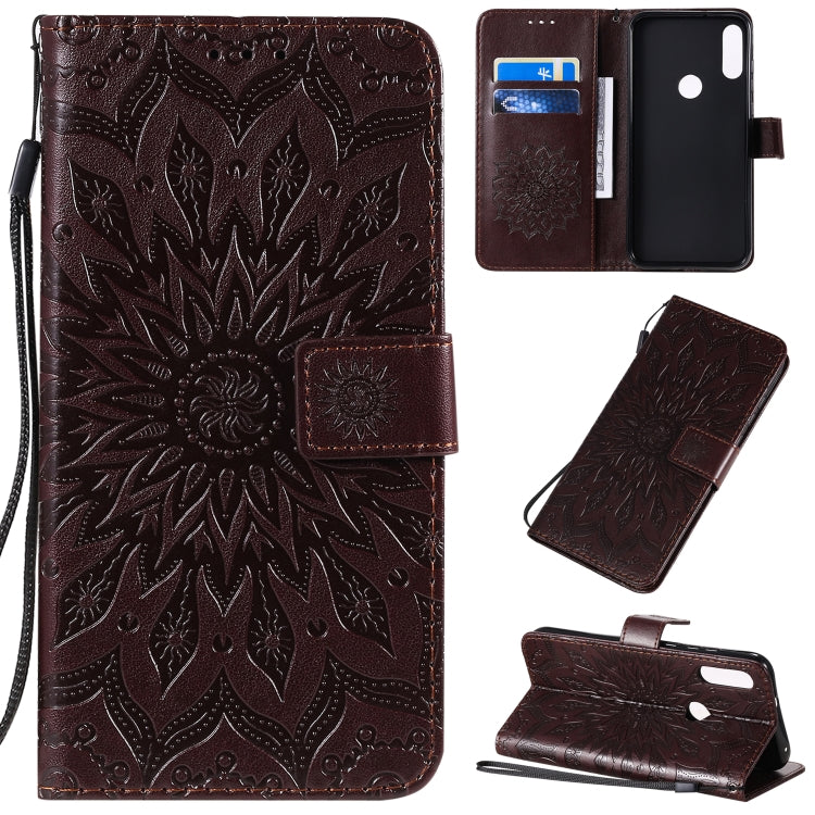 Pressed Printing Sunflower Pattern Horizontal Flip PU Leather Case with Holder & Card Slots & Wallet & Lanyard, Series 3 My Store