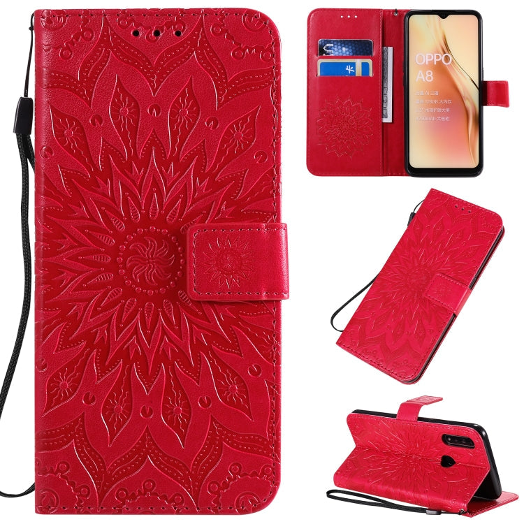 Pressed Printing Sunflower Pattern Horizontal Flip PU Leather Case with Holder & Card Slots & Wallet & Lanyard, Series 1 My Store