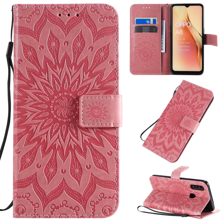 Pressed Printing Sunflower Pattern Horizontal Flip PU Leather Case with Holder & Card Slots & Wallet & Lanyard, Series 1 My Store