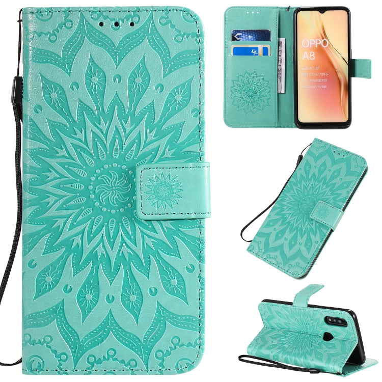 Pressed Printing Sunflower Pattern Horizontal Flip PU Leather Case with Holder & Card Slots & Wallet & Lanyard, Series 1 My Store