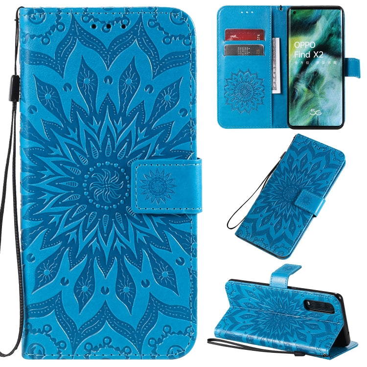 Pressed Printing Sunflower Pattern Horizontal Flip PU Leather Case with Holder & Card Slots & Wallet & Lanyard, Series 4 My Store