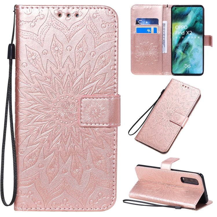 Pressed Printing Sunflower Pattern Horizontal Flip PU Leather Case with Holder & Card Slots & Wallet & Lanyard, Series 4 My Store