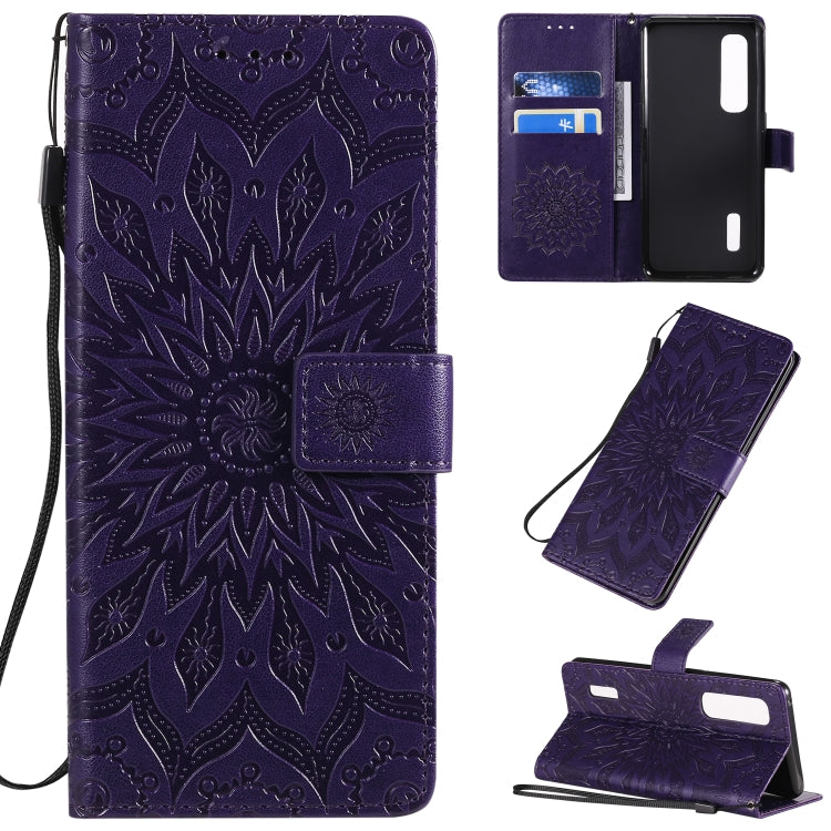 Pressed Printing Sunflower Pattern Horizontal Flip PU Leather Case with Holder & Card Slots & Wallet & Lanyard, Series 2 My Store