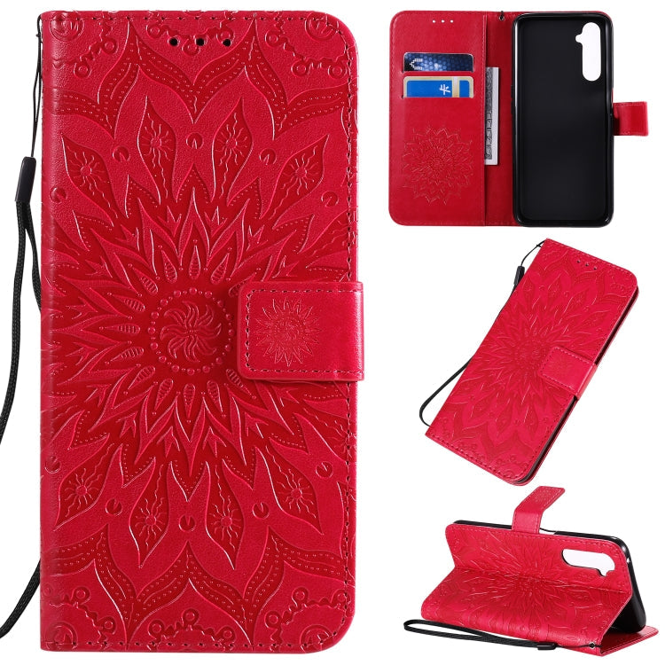 Pressed Printing Sunflower Pattern Horizontal Flip PU Leather Case with Holder & Card Slots & Wallet & Lanyard, Series 1 My Store