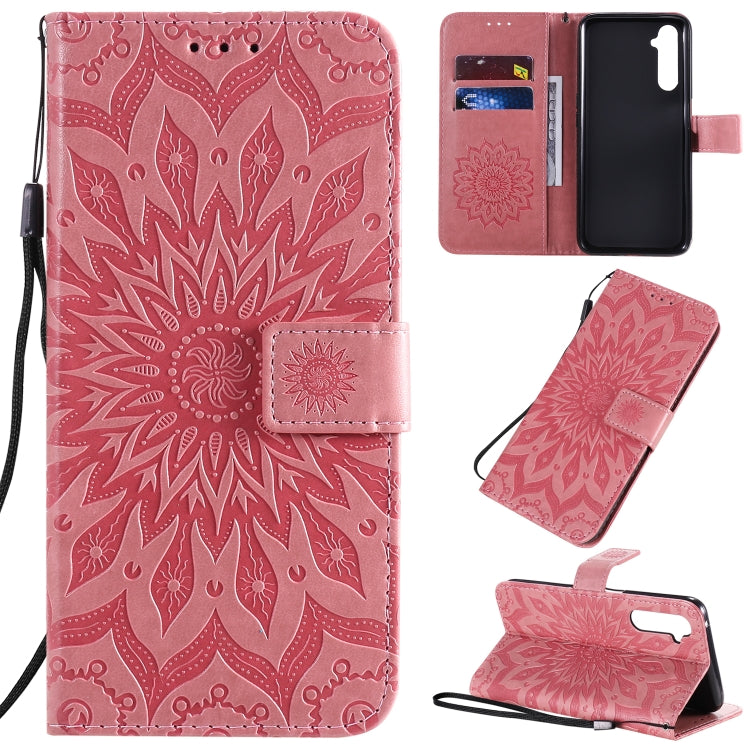 Pressed Printing Sunflower Pattern Horizontal Flip PU Leather Case with Holder & Card Slots & Wallet & Lanyard, Series 1 My Store