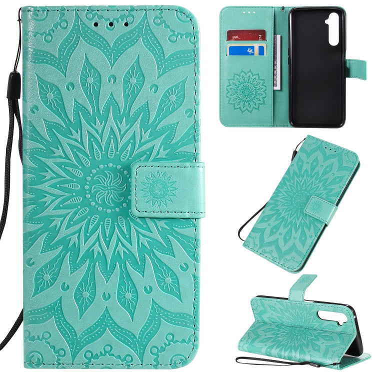 Pressed Printing Sunflower Pattern Horizontal Flip PU Leather Case with Holder & Card Slots & Wallet & Lanyard, Series 1 My Store