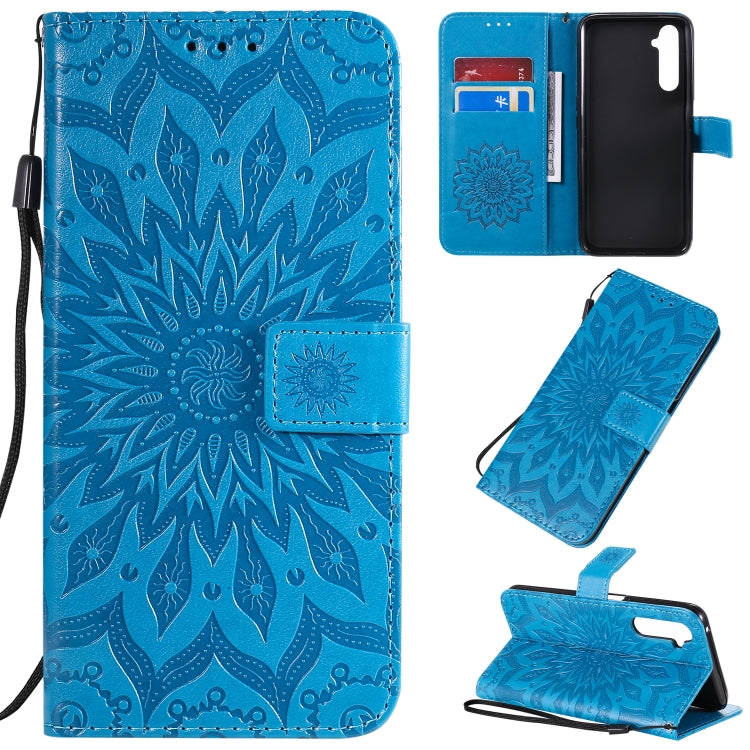 Pressed Printing Sunflower Pattern Horizontal Flip PU Leather Case with Holder & Card Slots & Wallet & Lanyard, Series 1 My Store