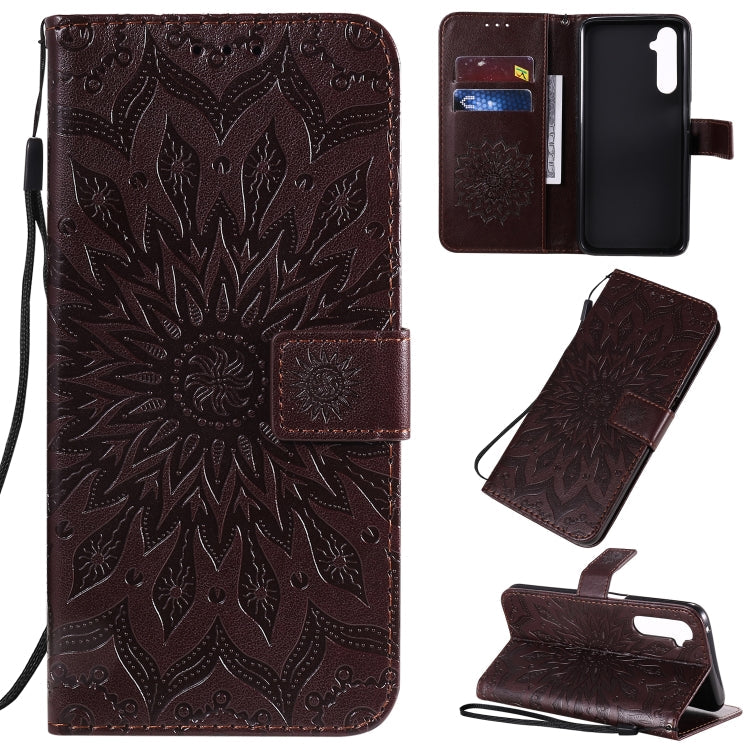 Pressed Printing Sunflower Pattern Horizontal Flip PU Leather Case with Holder & Card Slots & Wallet & Lanyard, Series 1 My Store