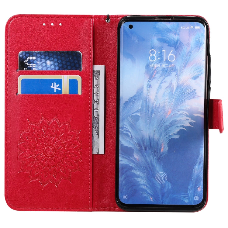 Pressed Printing Sunflower Pattern Horizontal Flip PU Leather Case with Holder & Card Slots & Wallet & Lanyard, Series 3