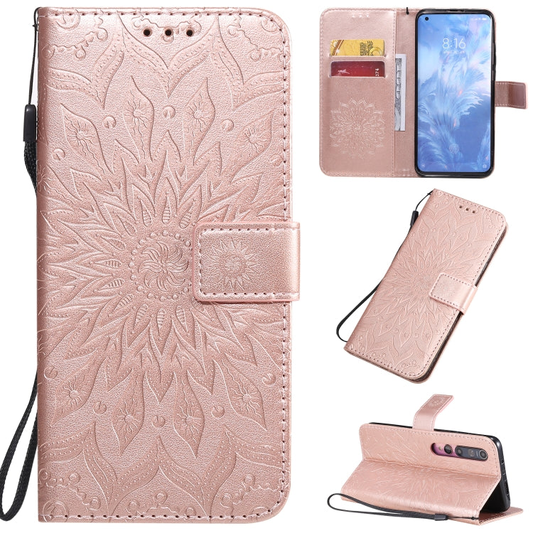 Pressed Printing Sunflower Pattern Horizontal Flip PU Leather Case with Holder & Card Slots & Wallet & Lanyard, Series 3 My Store