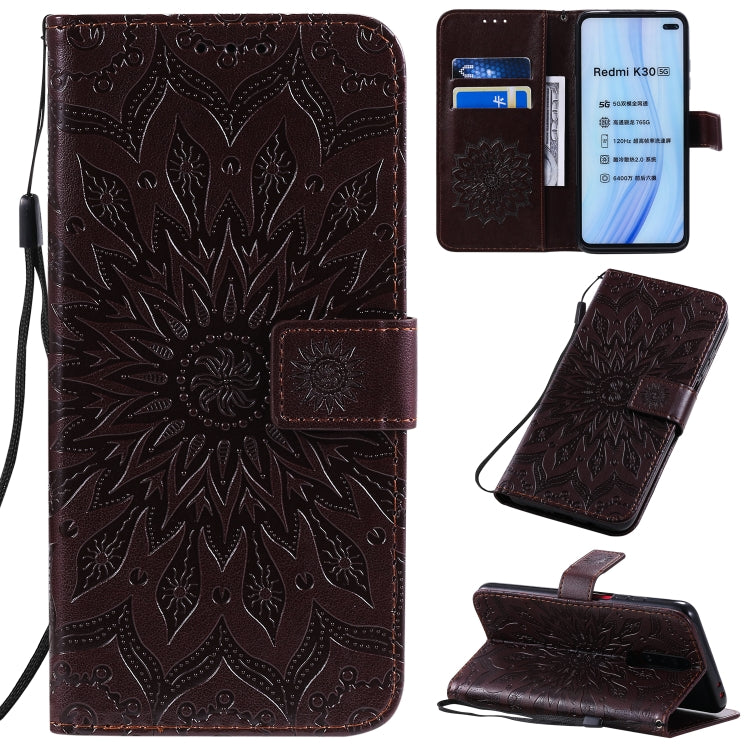 Pressed Printing Sunflower Pattern Horizontal Flip PU Leather Case with Holder & Card Slots & Wallet & Lanyard, Series 2 My Store