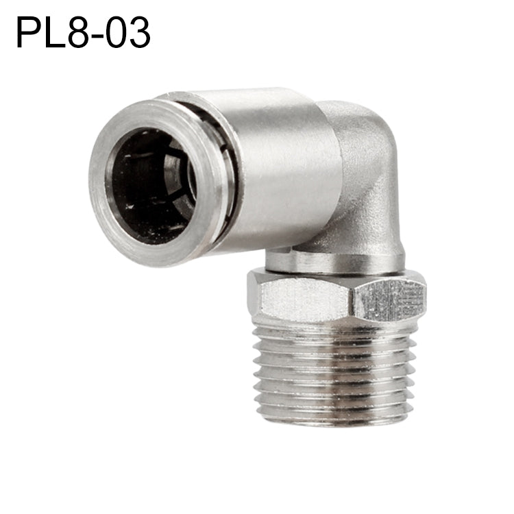 LAIZE Nickel Plated Copper Elbow Male Thread Pneumatic Quick Fitting Connector My Store