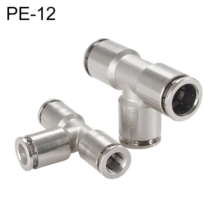 LAIZE Nickel Plated Copper Tee Pneumatic Quick Fitting Connector My Store