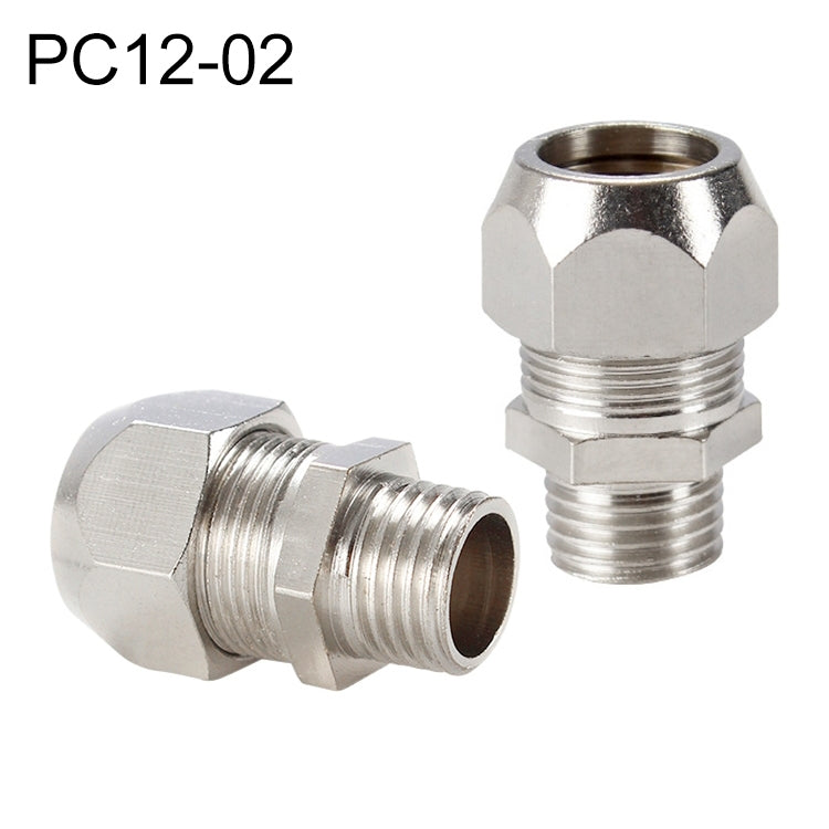 PC12-03 LAIZE Nickel Plated Copper Reducer Straight Pneumatic Quick Fitting Connector My Store