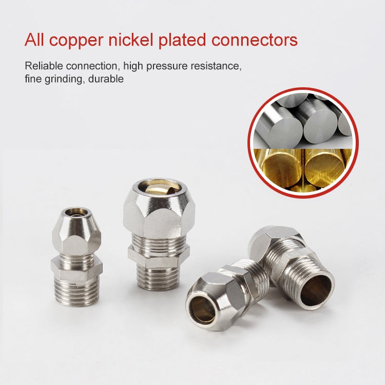 LAIZE Nickel Plated Copper Reducer Straight Pneumatic Quick Fitting Connector My Store