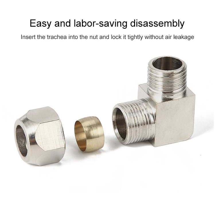 LAIZE Nickel Plated Copper Reducer Elbow Pneumatic Quick Fitting Connector My Store