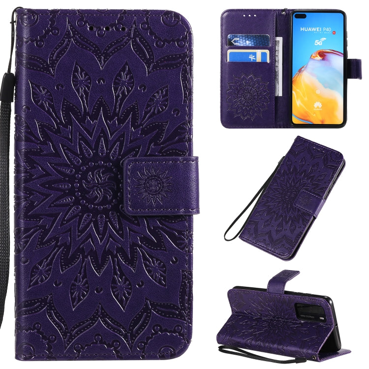 Pressed Printing Sunflower Pattern Horizontal Flip PU Leather Case with Holder & Card Slots & Wallet & Lanyard, Series 1 My Store