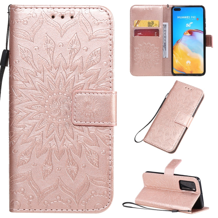 Pressed Printing Sunflower Pattern Horizontal Flip PU Leather Case with Holder & Card Slots & Wallet & Lanyard, Series 1 My Store