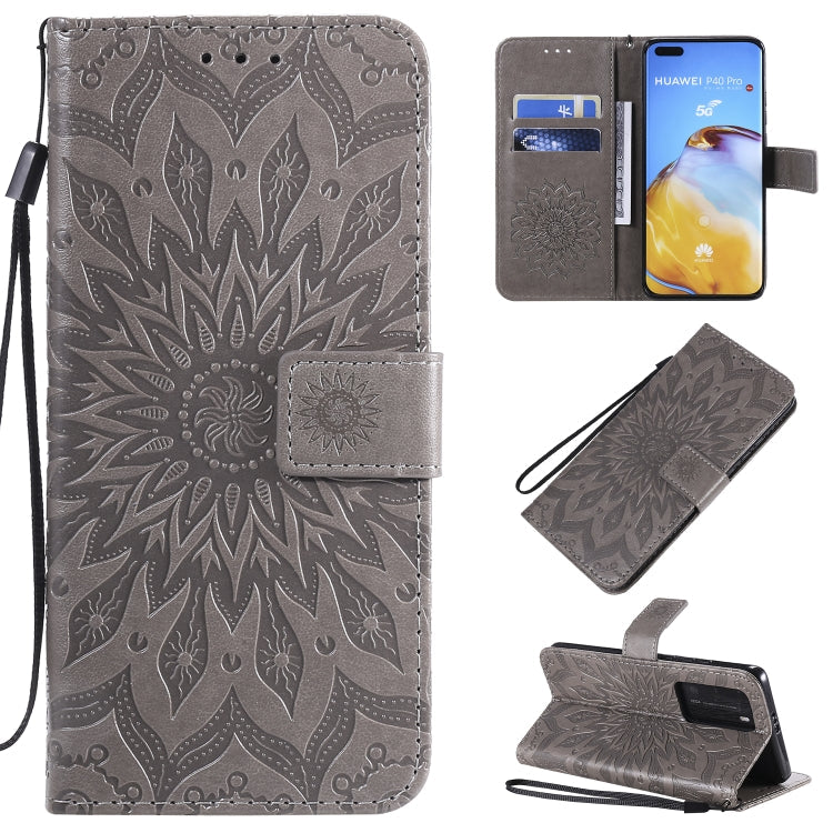 Pressed Printing Sunflower Pattern Horizontal Flip PU Leather Case with Holder & Card Slots & Wallet & Lanyard, Series 2 My Store