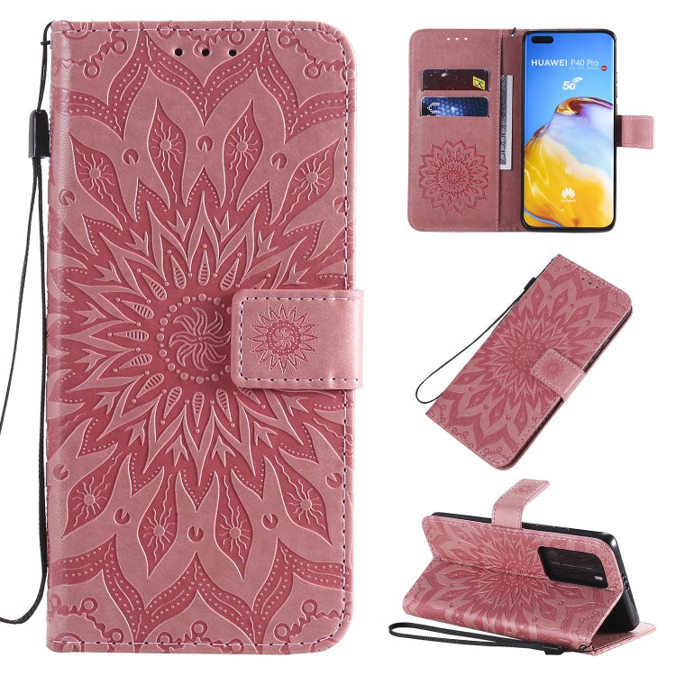 Pressed Printing Sunflower Pattern Horizontal Flip PU Leather Case with Holder & Card Slots & Wallet & Lanyard, Series 2 My Store