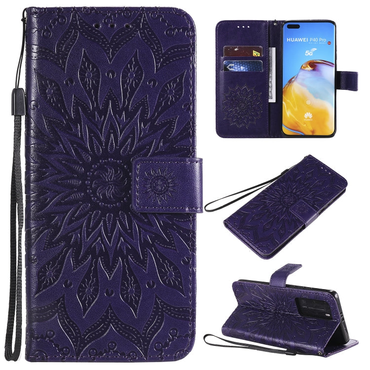 Pressed Printing Sunflower Pattern Horizontal Flip PU Leather Case with Holder & Card Slots & Wallet & Lanyard, Series 2 My Store