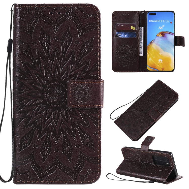 Pressed Printing Sunflower Pattern Horizontal Flip PU Leather Case with Holder & Card Slots & Wallet & Lanyard, Series 2 My Store