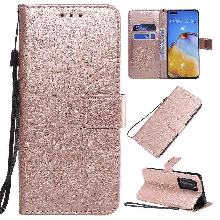 Pressed Printing Sunflower Pattern Horizontal Flip PU Leather Case with Holder & Card Slots & Wallet & Lanyard, Series 2 My Store