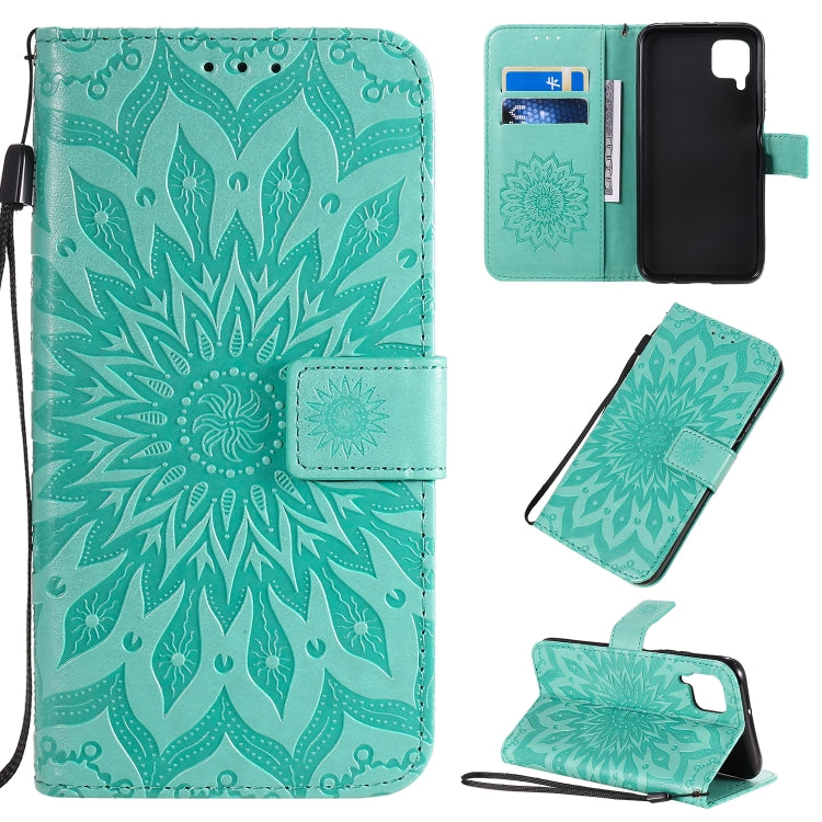 Pressed Printing Sunflower Pattern Horizontal Flip PU Leather Case with Holder & Card Slots & Wallet & Lanyard, Series 1