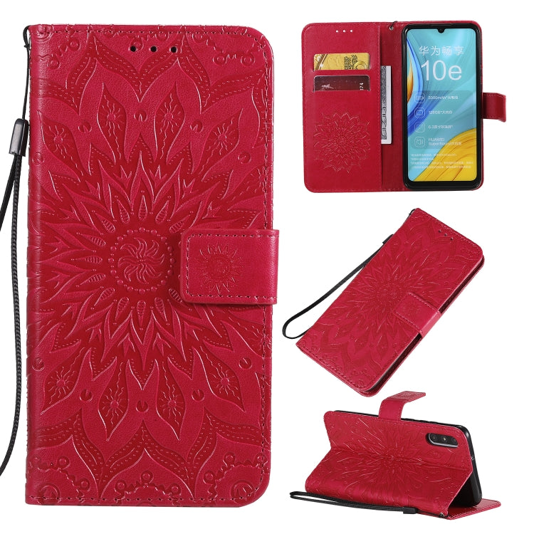 Pressed Printing Sunflower Pattern Horizontal Flip PU Leather Case with Holder & Card Slots & Wallet & Lanyard, Series 4 My Store