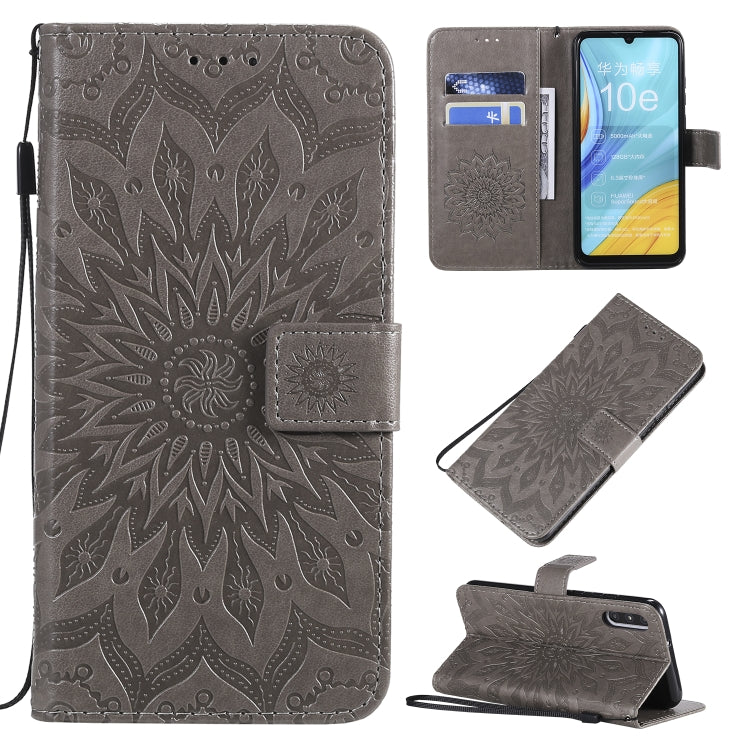 Pressed Printing Sunflower Pattern Horizontal Flip PU Leather Case with Holder & Card Slots & Wallet & Lanyard, Series 4 My Store