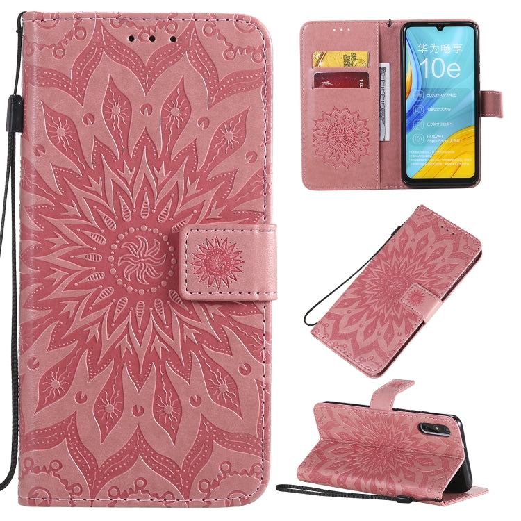 Pressed Printing Sunflower Pattern Horizontal Flip PU Leather Case with Holder & Card Slots & Wallet & Lanyard, Series 4 My Store