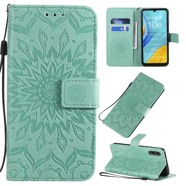 Pressed Printing Sunflower Pattern Horizontal Flip PU Leather Case with Holder & Card Slots & Wallet & Lanyard, Series 4 My Store