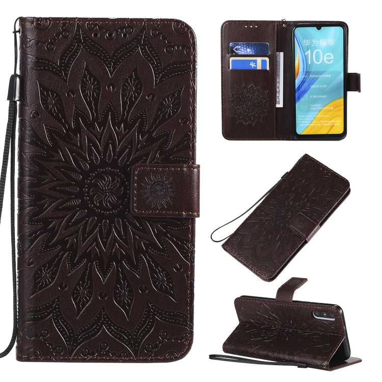 Pressed Printing Sunflower Pattern Horizontal Flip PU Leather Case with Holder & Card Slots & Wallet & Lanyard, Series 4 My Store