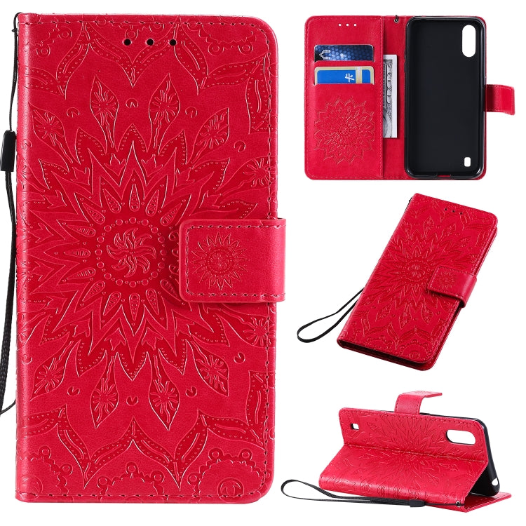 Pressed Printing Sunflower Pattern Horizontal Flip PU Leather Case with Holder & Card Slots & Wallet & Lanyard, Series 1 My Store