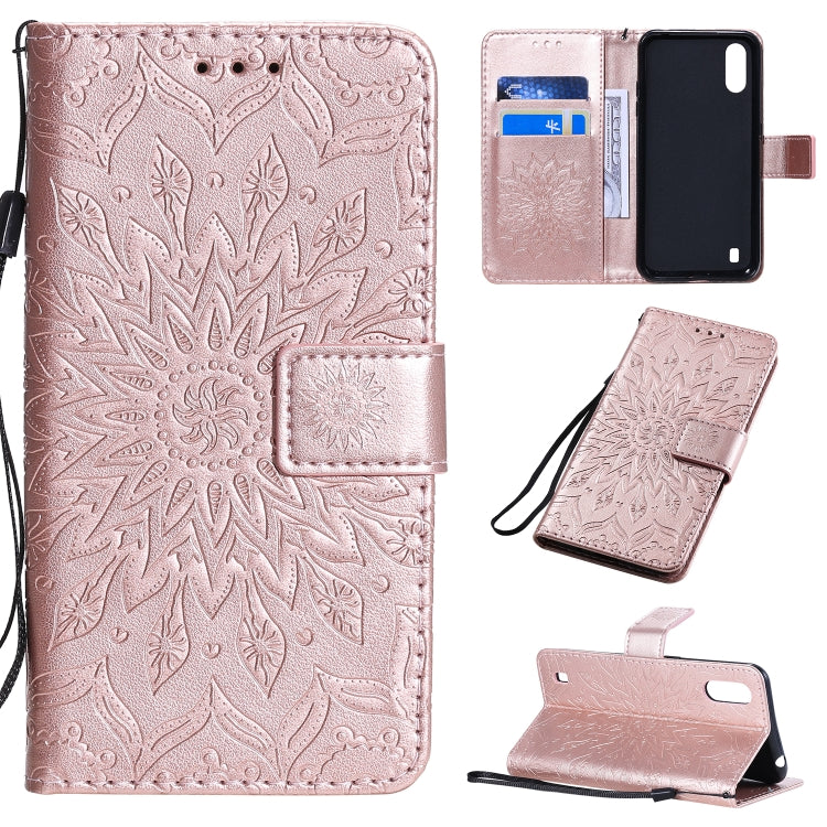 Pressed Printing Sunflower Pattern Horizontal Flip PU Leather Case with Holder & Card Slots & Wallet & Lanyard, Series 1 My Store