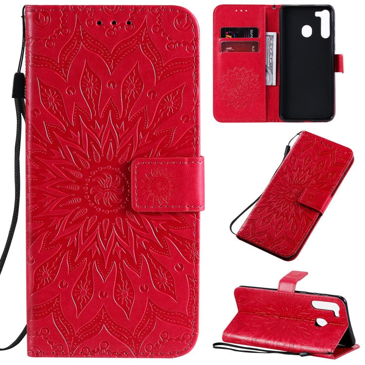 Pressed Printing Sunflower Pattern Horizontal Flip PU Leather Case with Holder & Card Slots & Wallet & Lanyard, Series 3 My Store