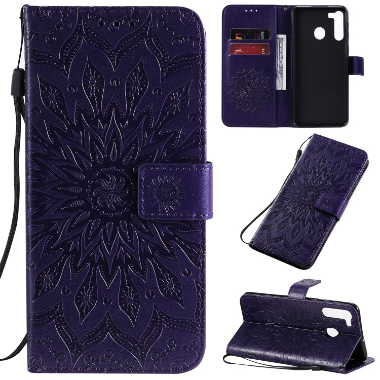 Pressed Printing Sunflower Pattern Horizontal Flip PU Leather Case with Holder & Card Slots & Wallet & Lanyard, Series 3 My Store