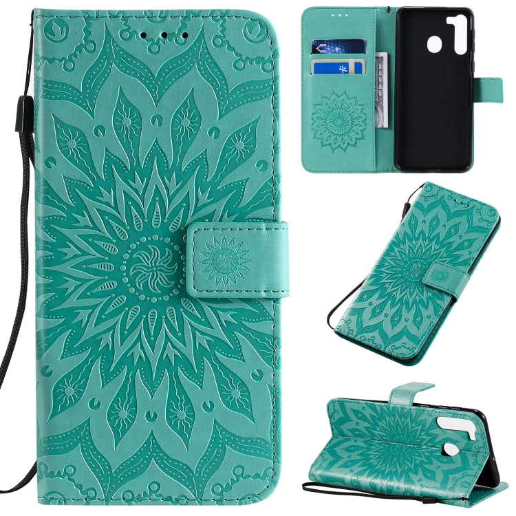 Pressed Printing Sunflower Pattern Horizontal Flip PU Leather Case with Holder & Card Slots & Wallet & Lanyard, Series 3 My Store