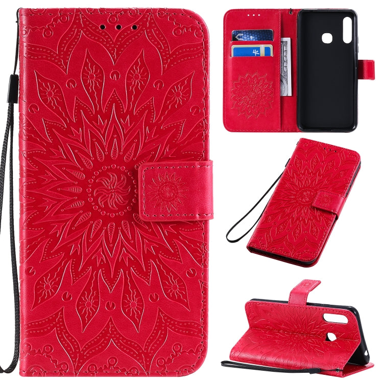 Pressed Printing Sunflower Pattern Horizontal Flip PU Leather Case with Holder & Card Slots & Wallet & Lanyard, Series 2 My Store