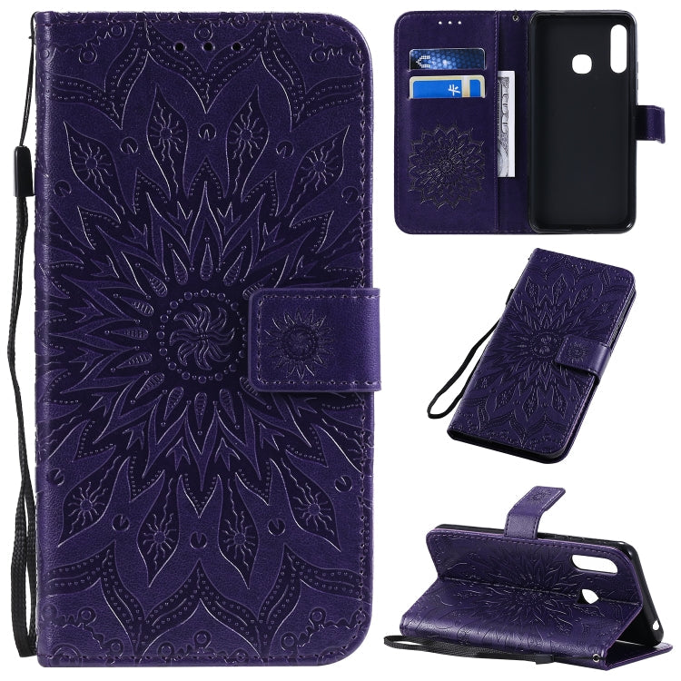 Pressed Printing Sunflower Pattern Horizontal Flip PU Leather Case with Holder & Card Slots & Wallet & Lanyard, Series 2 My Store