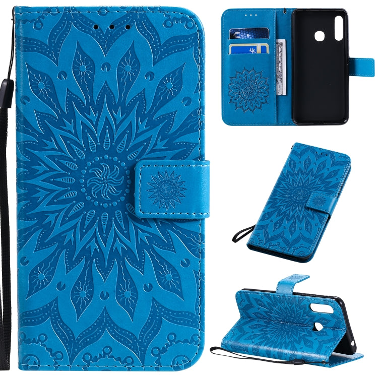 Pressed Printing Sunflower Pattern Horizontal Flip PU Leather Case with Holder & Card Slots & Wallet & Lanyard, Series 2 My Store