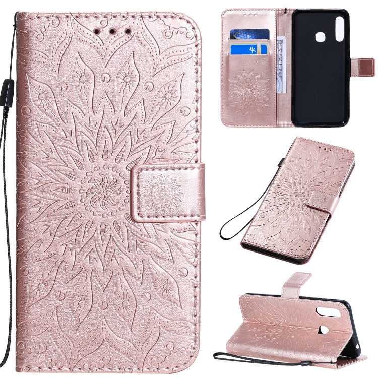 Pressed Printing Sunflower Pattern Horizontal Flip PU Leather Case with Holder & Card Slots & Wallet & Lanyard, Series 2 My Store