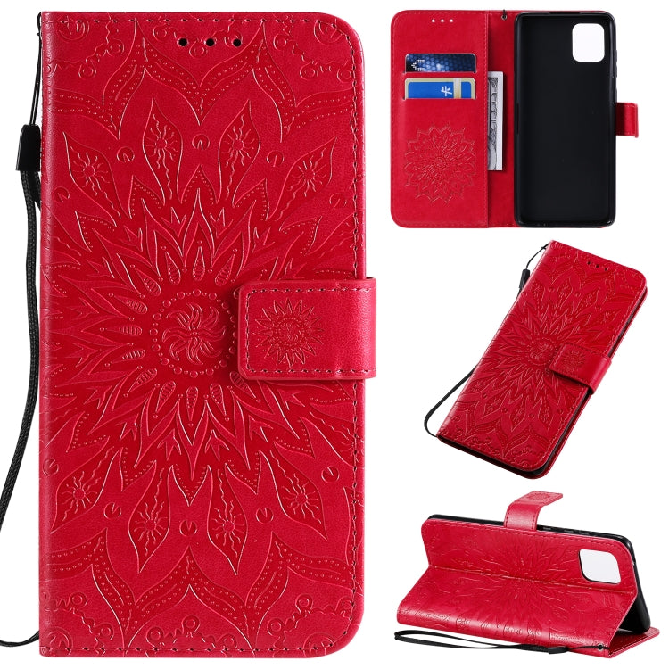 Pressed Printing Sunflower Pattern Horizontal Flip PU Leather Case with Holder & Card Slots & Wallet & Lanyard, Series 2 My Store