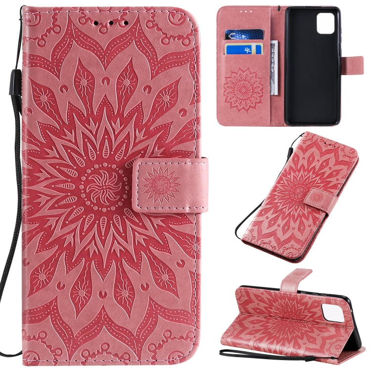 Pressed Printing Sunflower Pattern Horizontal Flip PU Leather Case with Holder & Card Slots & Wallet & Lanyard, Series 2 My Store