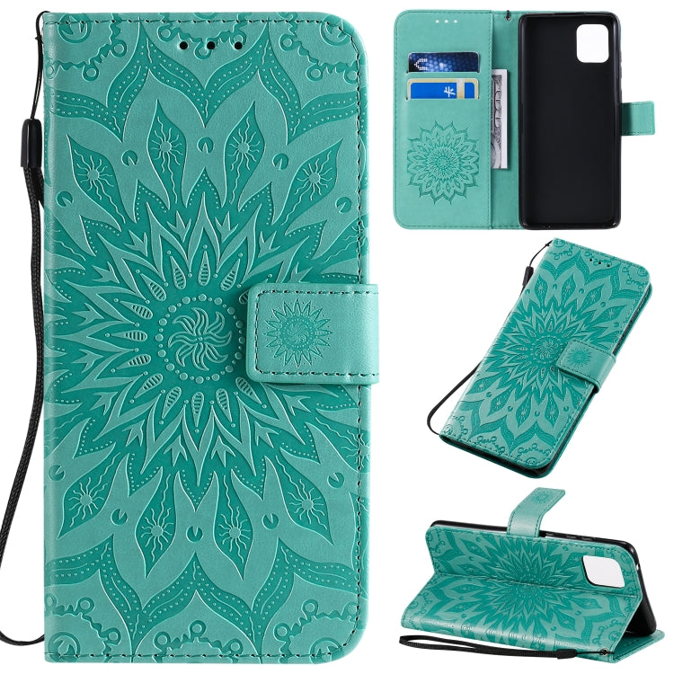 Pressed Printing Sunflower Pattern Horizontal Flip PU Leather Case with Holder & Card Slots & Wallet & Lanyard, Series 2 My Store