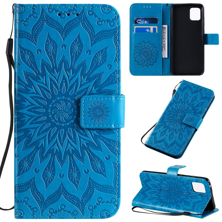 Pressed Printing Sunflower Pattern Horizontal Flip PU Leather Case with Holder & Card Slots & Wallet & Lanyard, Series 2 My Store