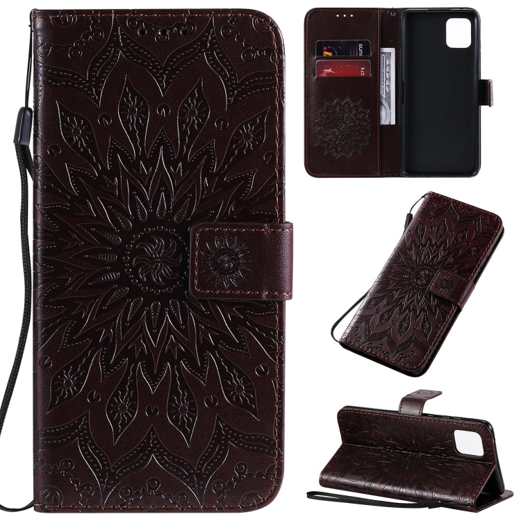 Pressed Printing Sunflower Pattern Horizontal Flip PU Leather Case with Holder & Card Slots & Wallet & Lanyard, Series 2 My Store